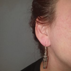 skelet oorbellen