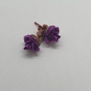 oorbellen - purple flowers