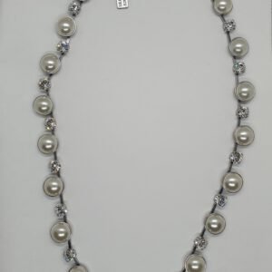 ketting - white pearls