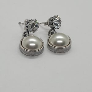oorbellen - white pearls